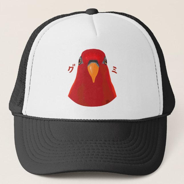 Casquette Oiseau rouge "GUMI" (Devant)