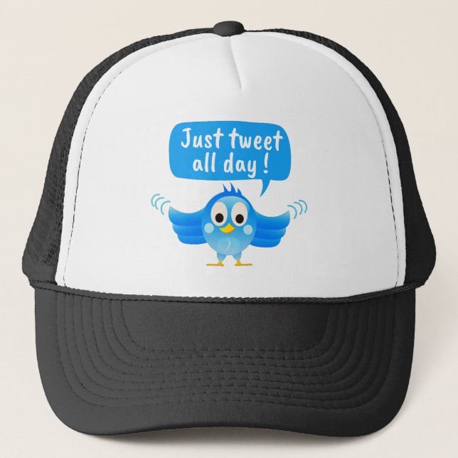 Casquette Oiseau Twitter (Devant)