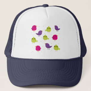 Casquette Oiseaux colorés mignons 