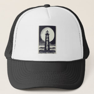 Casquette Old Baldy Lighthouse North Carolina Moon
