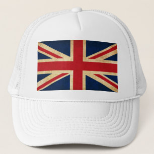 Casquette Old Vintage Grunge Royaume-Uni Drapeau Union Jack