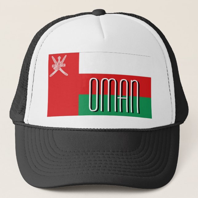 Casquette omanais de souvenir de drapeau de l'Oman (Devant)