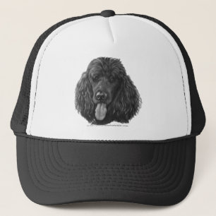 Casquette Ombre, caniche standard de noir