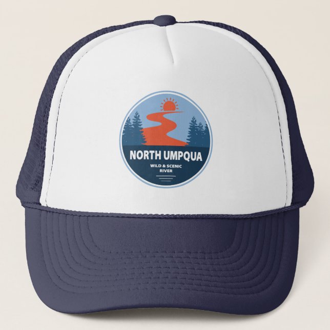 Casquette Ompqua Nord Wild et rivière Pittoresque Oregon (Devant)