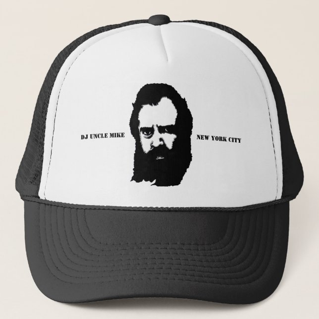 CASQUETTE ONCLE MIKE "VISAGE NEW YORK CITY " DU DJ (Devant)