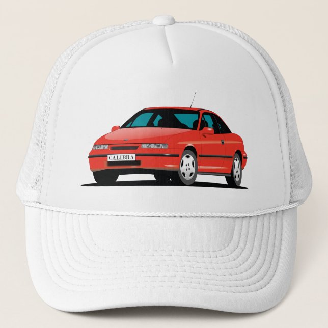 Casquette Opel Calibra rouge avant (Devant)