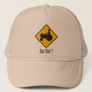 Casquette Or obtenu de tracteur de saleté