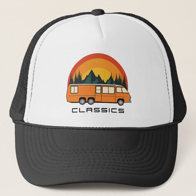 Casquette Orange Coach Classic Logo Trucker Chapeau (Devant)