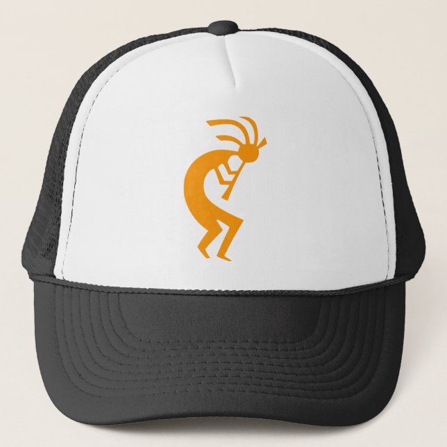 Casquette Orange de Kokopelli (Devant)