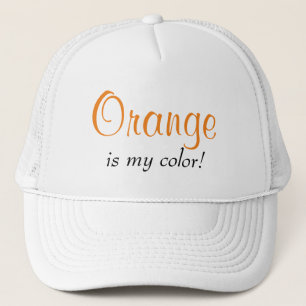 Casquette Orange Est Ma Couleur Citation Mignonne