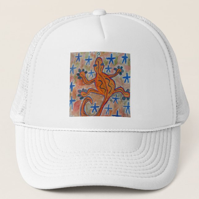 Casquette Orange Gecko (Devant)