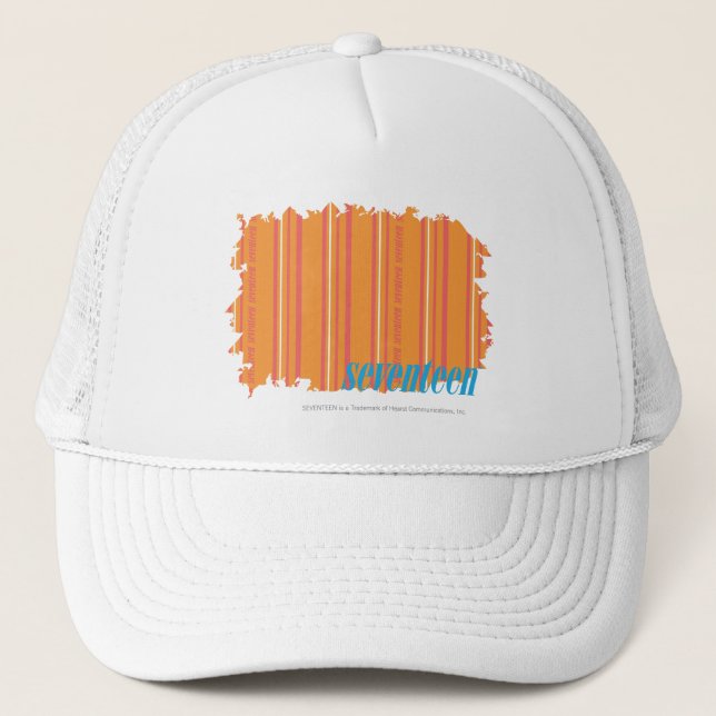 Casquette Orange mince 2 de rayures (Devant)