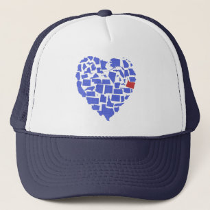 Casquette Oregon Blue American States Heart Mosaic