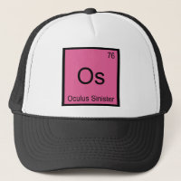 Os - Oculus Sinister Symbole d'élément de chimie Œ