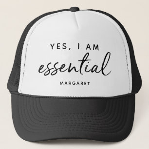 Casquette Oui, Je Suis Un Employé De Première Ligne Travaill