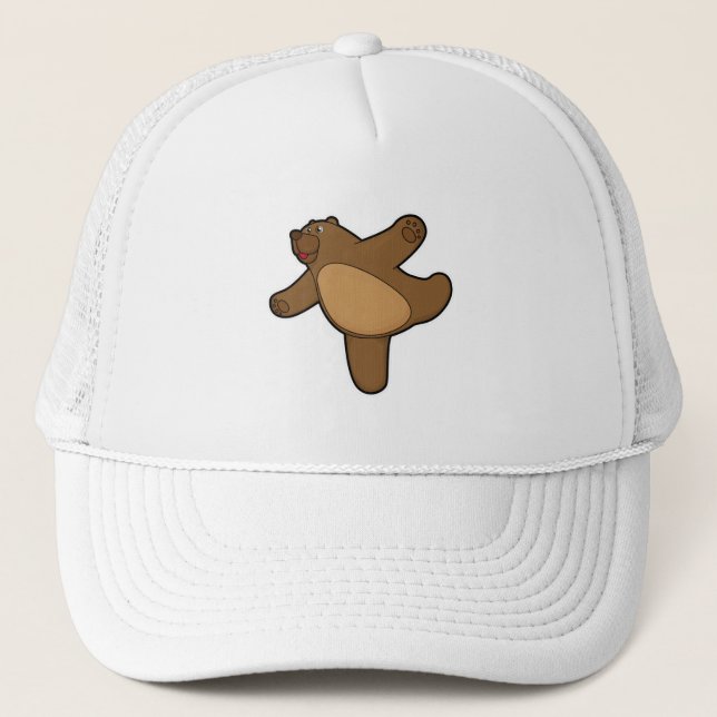 Casquette Ours au Yoga Exercice d'étirement (Devant)