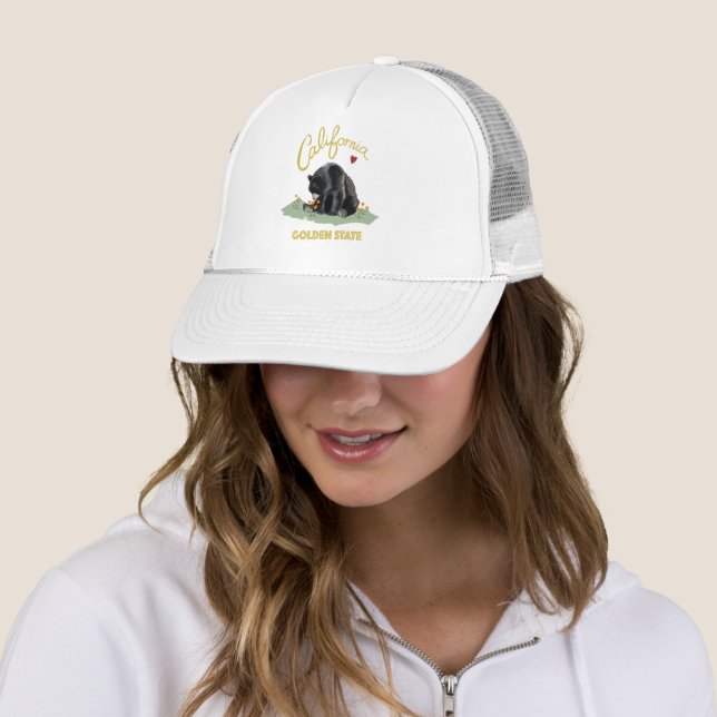 Casquette Ours de Golden State de la Californie (En situation)