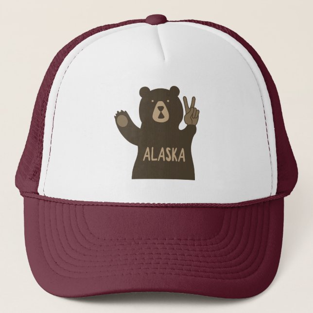 Casquette Ours de paix de l'Alaska (Devant)