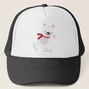 Casquette Ours d'hiver du patinage sur glace