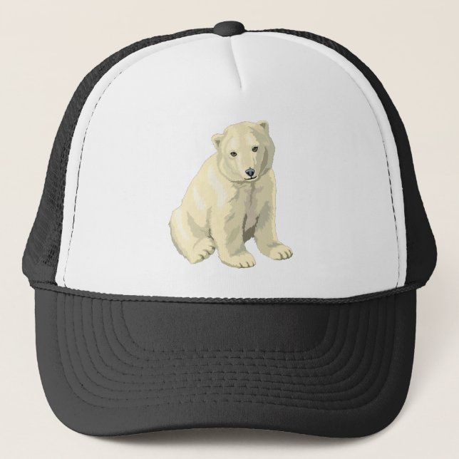 Casquette Ours polaire câlin (Devant)