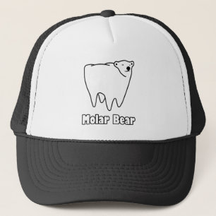 Casquette Ours polaire de dent d'ours molaire