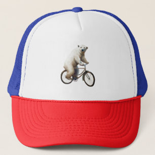 Casquette Ours Polaire Sur Vélo
