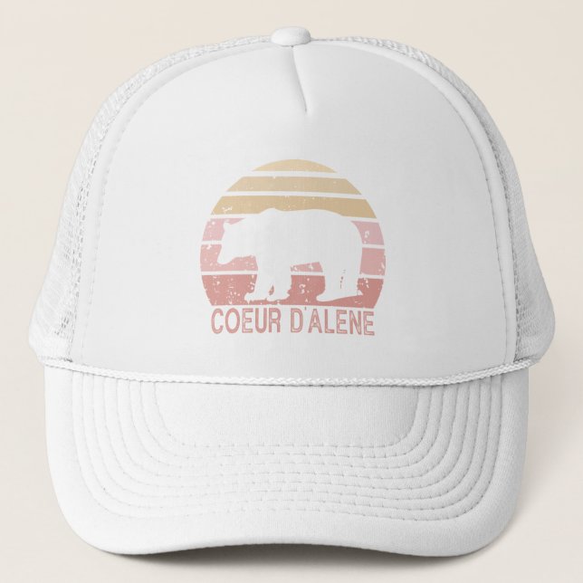 Casquette Ours rétro Coeur d'Alene Idaho (Devant)