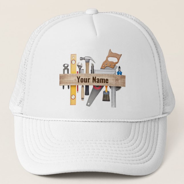 Casquette Outils de menuiserie personnalisables (Devant)