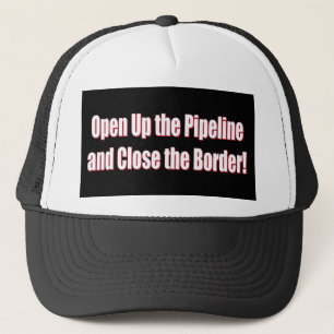Casquette Ouvrir le pipeline et fermer le borde-blanc