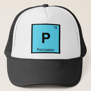 Casquette P - Chimie Percussion Symbole du tableau périodiqu