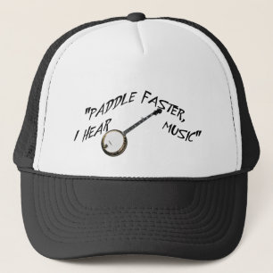 CASQUETTE PADDDLE RAPIDEMENT, J'ENTENDS BANJO MUSIQUE-CASQUE