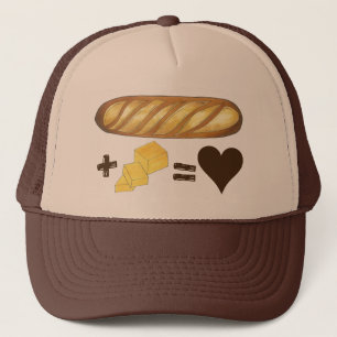 Casquette Pain d'appariement classique + Beurre = Coeur d'am