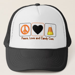 Casquette Paix, amour et bonbons au maïs