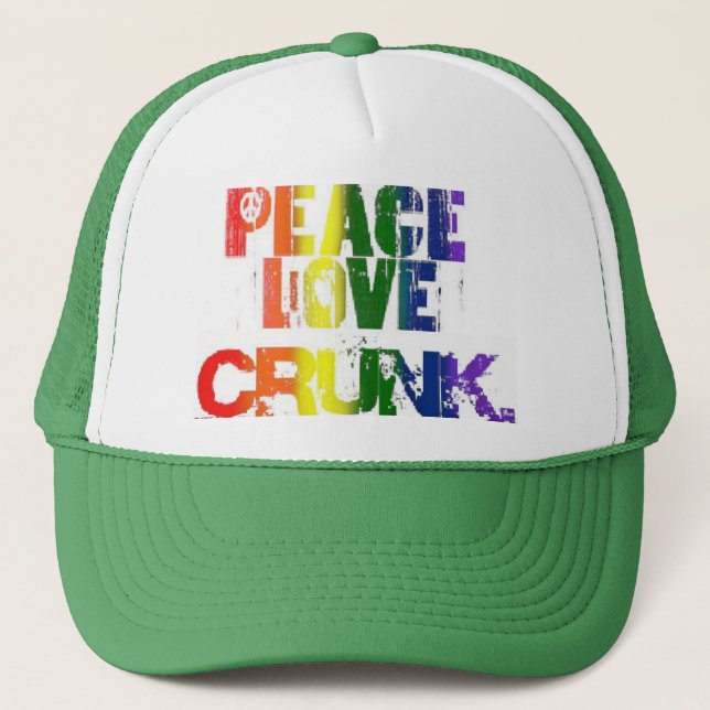 CASQUETTE PAIX, AMOUR ET CRUNK (Devant)