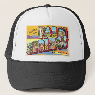 Casquette Palm Springs California CA Grande Lettre carte pos