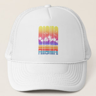 Casquette Palm Trees Beach Vacances tropicales Aloha