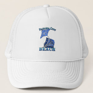 Casquette Panama Beach Floride Vacances Tribal Stingray