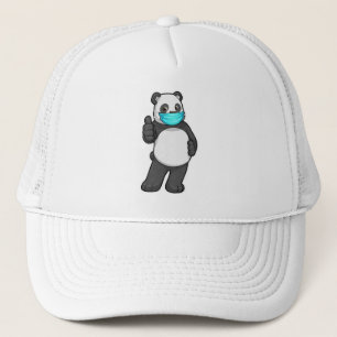 Casquette Panda avec masque visage