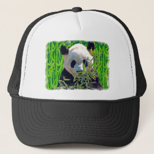 Casquette Panda Bear & Bamboo Wildlife Art