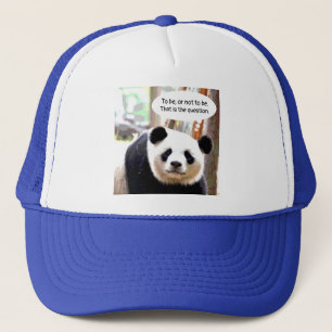 Casquette Panda Bear Shakespeare Citation Élégante Moderne