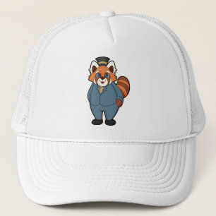 Casquette Panda roux comme marié avec chapeau