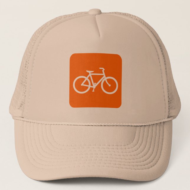 Casquette Panneau de vélo - Blanc (Devant)