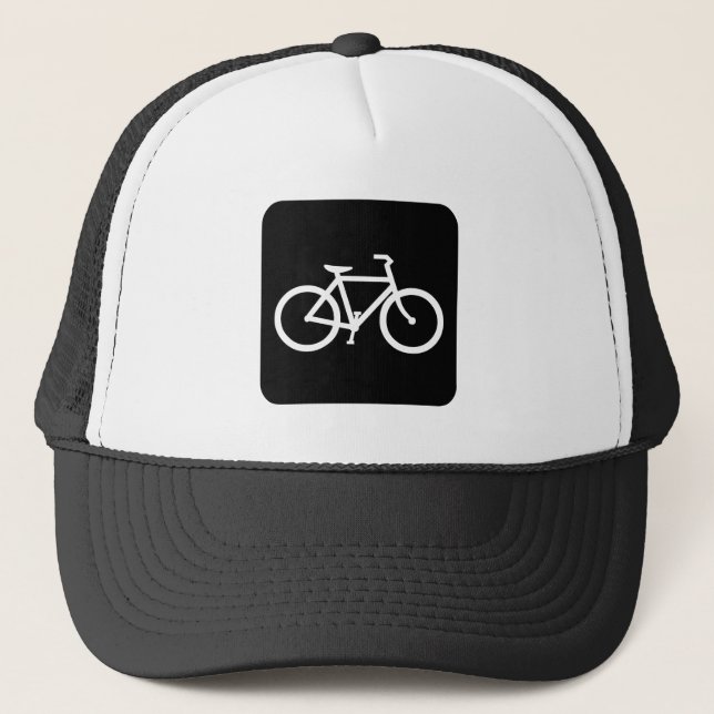 Casquette Panneau de vélo - Noir (Devant)