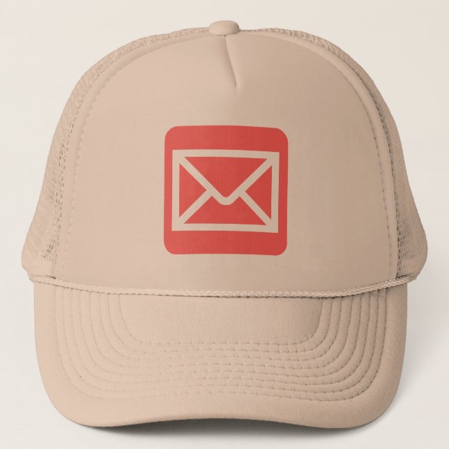 Casquette Panneau Enveloppe - rose tropicale (Devant)