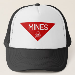 CASQUETTE PANNEAU MINES SIGNALÉTIQUE SYMBOLE