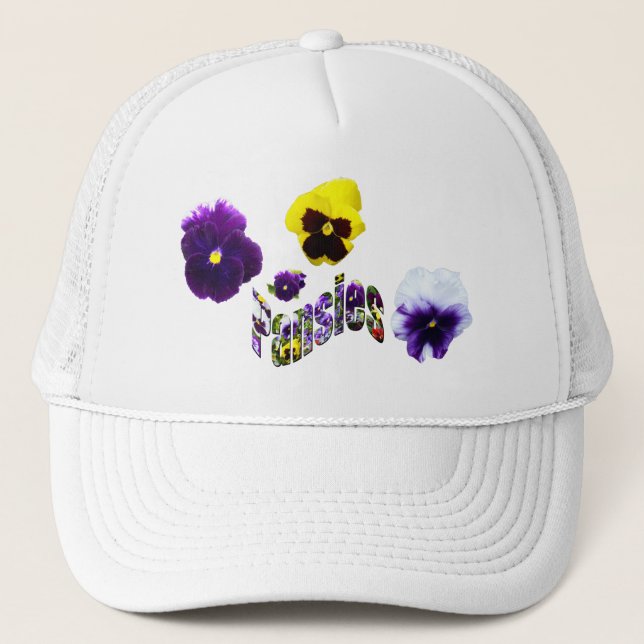 Casquette Pansies Et Pansies Logo De L'Image, (Devant)