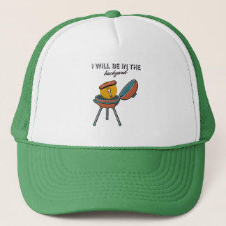 Casquette Papa BBQ fête des pères je serai dans le jardin