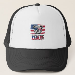 Casquette Papa Bouledogue Anglais Patriotique Design de Chem