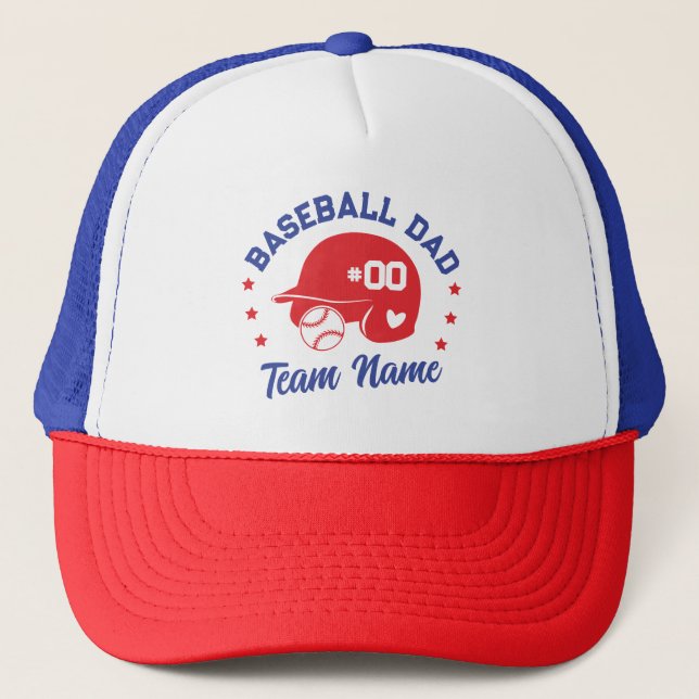 Casquette Papa de baseball personnalisé maman avec nom et nu (Devant)