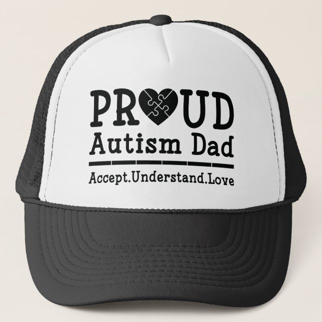 Casquette Papa de l'autisme fier (Devant)
